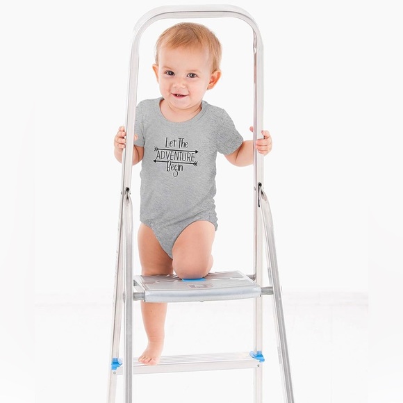Let The Adventure Begin - Cute One-Piece Infant Baby Bodysuit - Picture 3 of 6